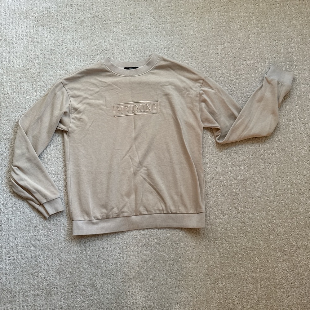 Forever 21 Tan Crewneck Sweater